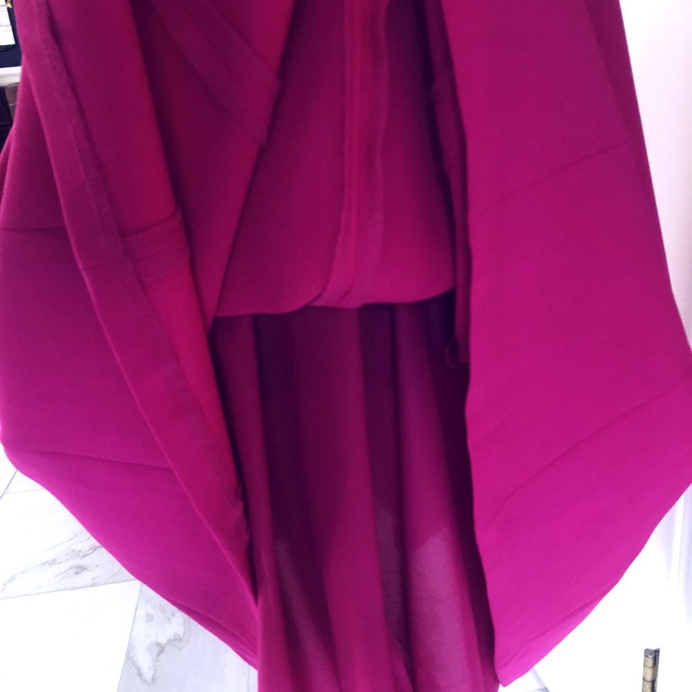 NINE WEST Dress, Size 10, Dark Pink Fuchsia, Good All-Occassion Dress - Picture 7 of 9